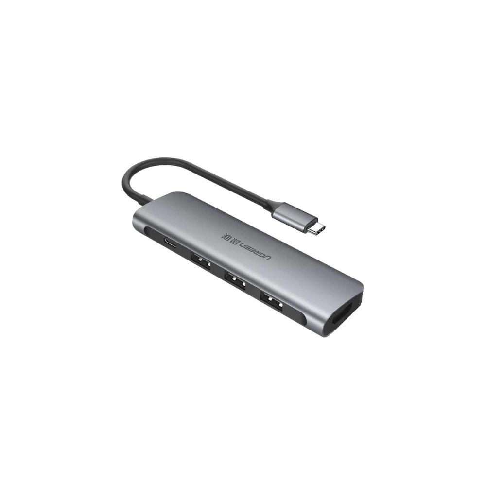 JIBGO - จิ๊บโก จำหน่ายสินค้าหลากหลาย และคุณภาพดี | USB TYPE-C MULTIPORT ADAPTER (อุปกรณ์แปลงสัญญาณ) UGREEN USB-C MULTI PORT HUB 5IN1 [50209]